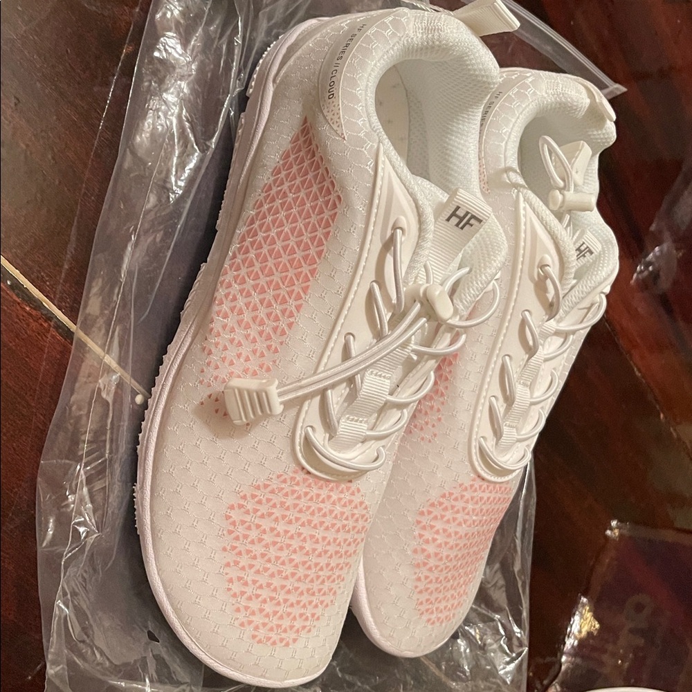 HIKE Women’s White/Pink Athletic Sneakers - Picture 4 of 5
